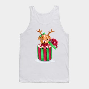 Christmas Reindeer cake Tank Top